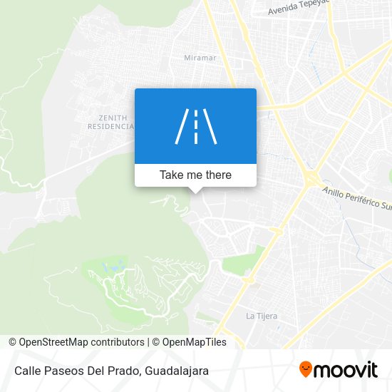 Mapa de Calle Paseos Del Prado