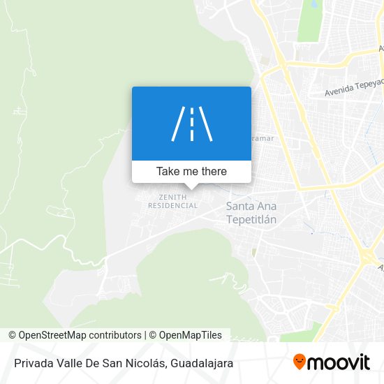 Mapa de Privada Valle De San Nicolás