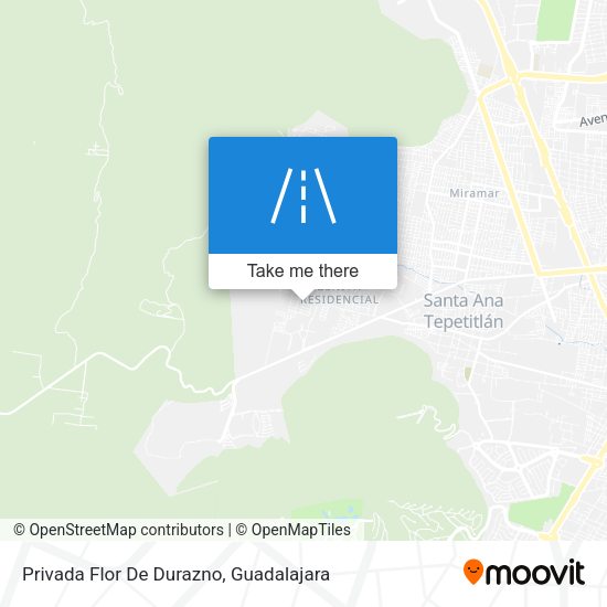 Mapa de Privada Flor De Durazno