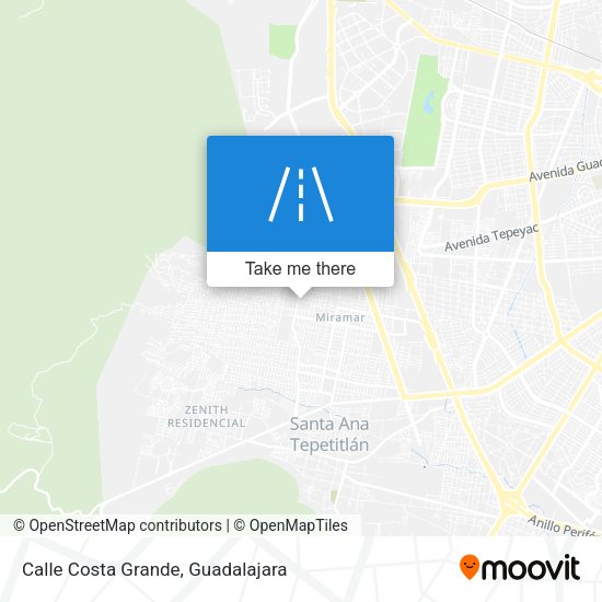 Mapa de Calle Costa Grande