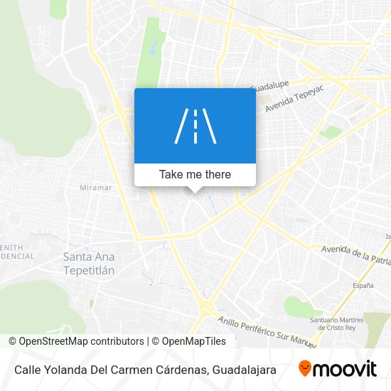 Calle Yolanda Del Carmen Cárdenas map
