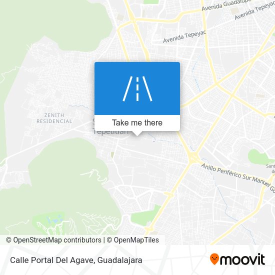 Calle Portal Del Agave map