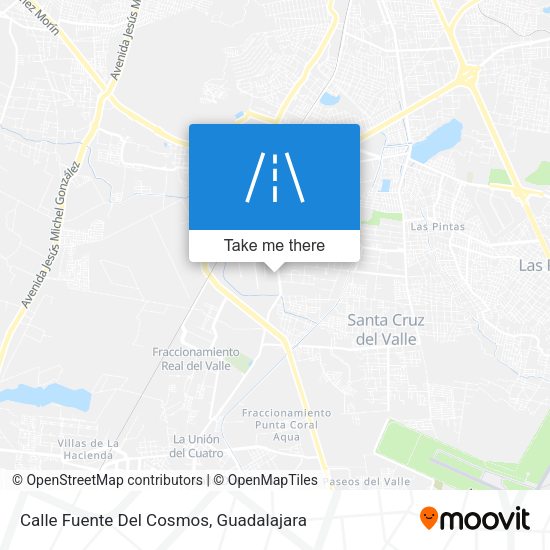 Calle Fuente Del Cosmos map