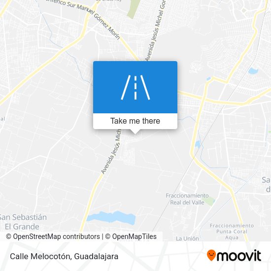 Mapa de Calle Melocotón