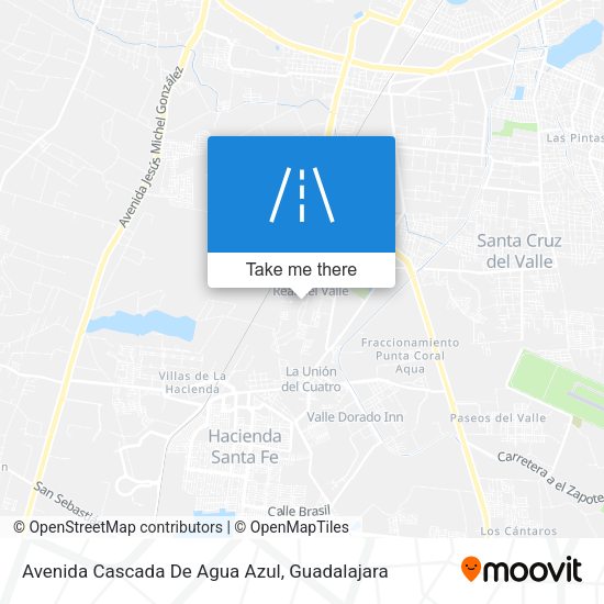 Avenida Cascada De Agua Azul map