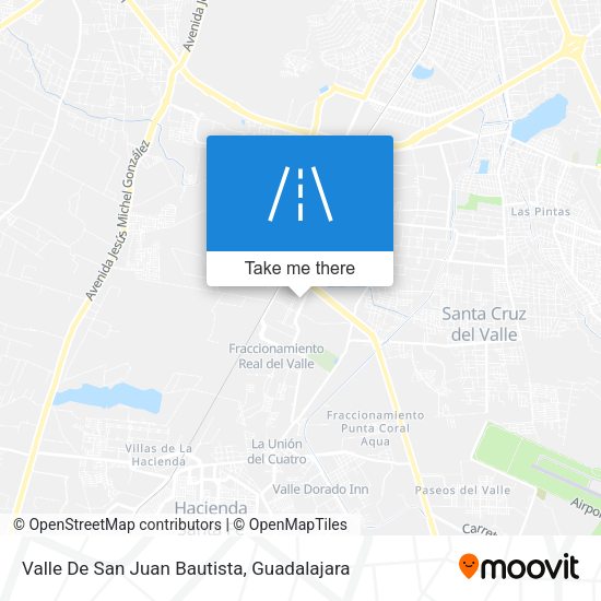 Mapa de Valle De San Juan Bautista