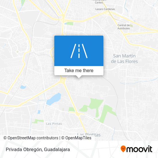 Mapa de Privada Obregón