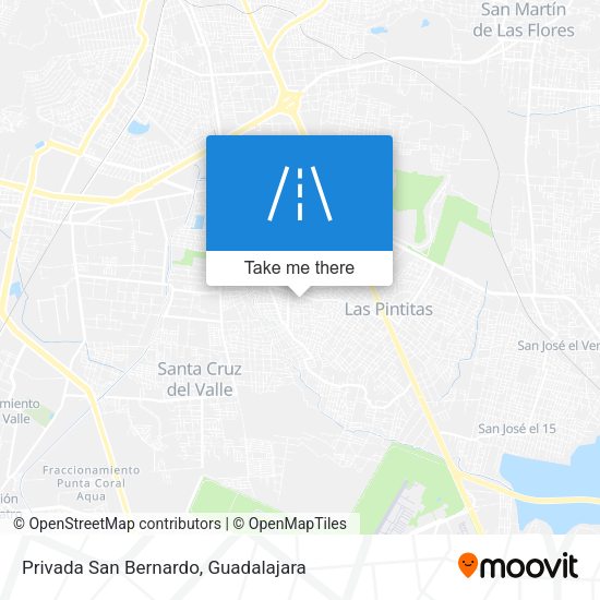 Privada San Bernardo map