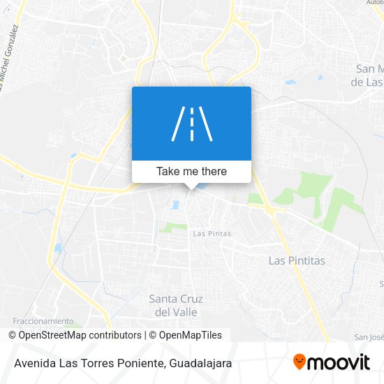 Mapa de Avenida Las Torres Poniente