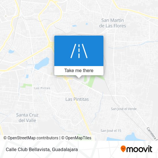 Mapa de Calle Club Bellavista