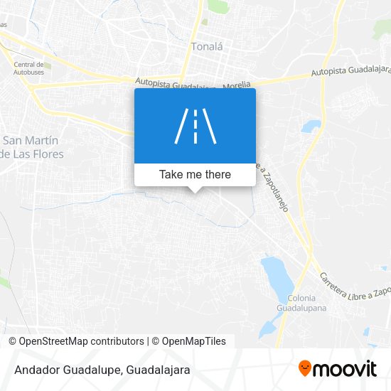 Andador Guadalupe map