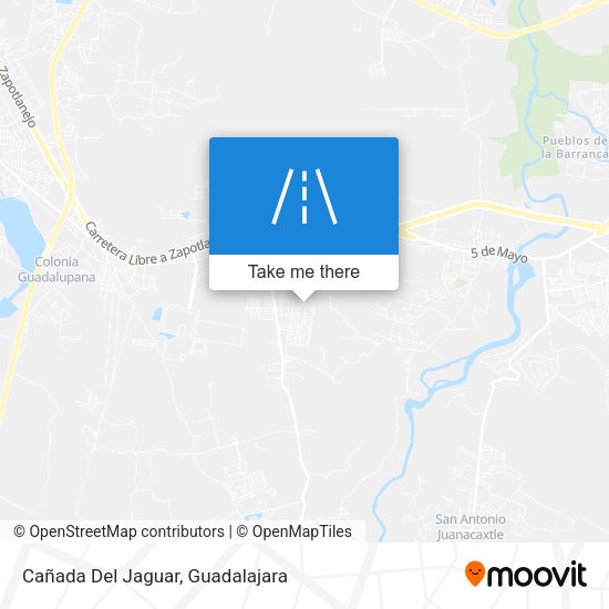 Cañada Del Jaguar map