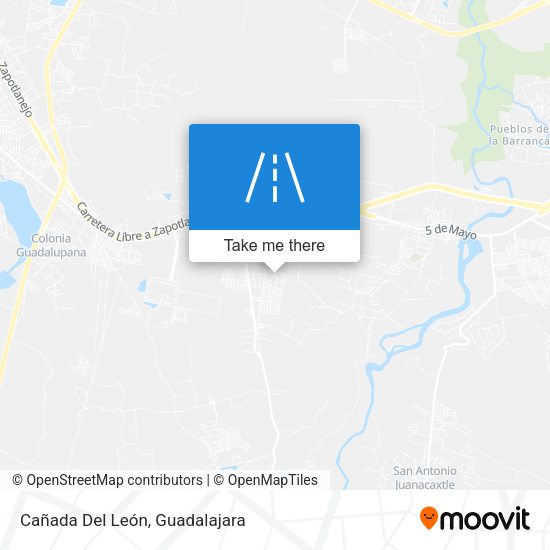 Mapa de Cañada Del León
