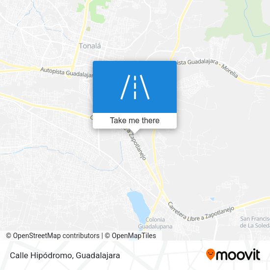Calle Hipódromo map