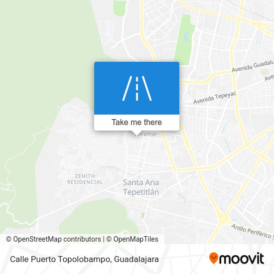 Mapa de Calle Puerto Topolobampo