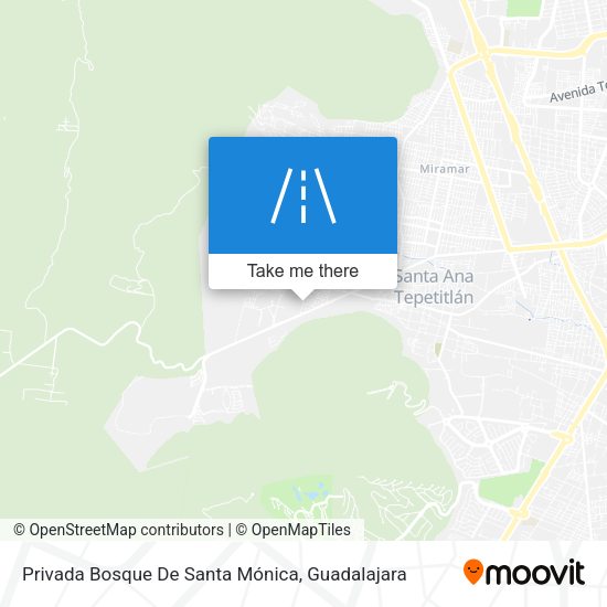 Mapa de Privada Bosque De Santa Mónica