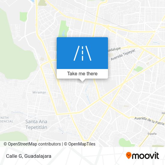 Mapa de Calle G