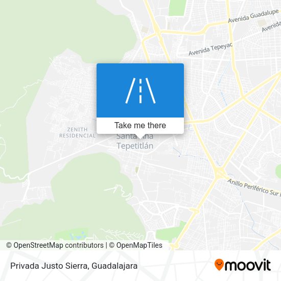 Privada Justo Sierra map
