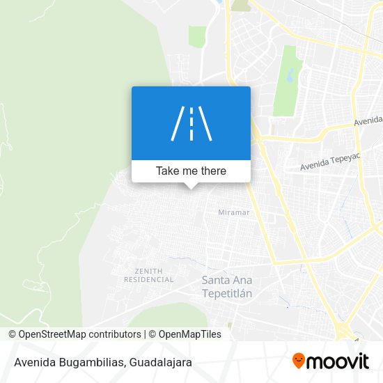 Avenida Bugambilias map