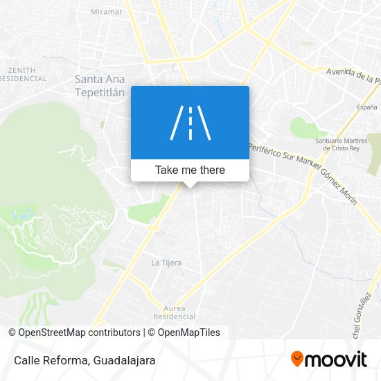 Mapa de Calle Reforma