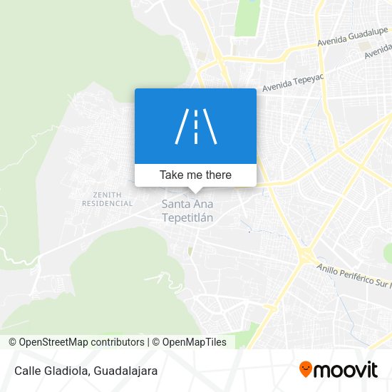 Calle Gladiola map