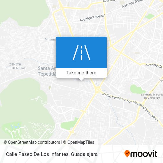 Calle Paseo De Los Infantes map