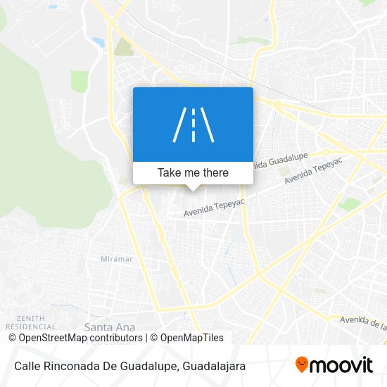 Calle Rinconada De Guadalupe map