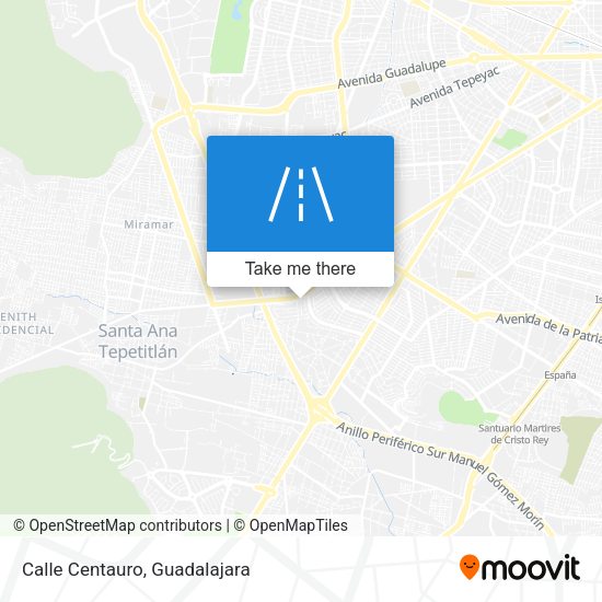 Mapa de Calle Centauro