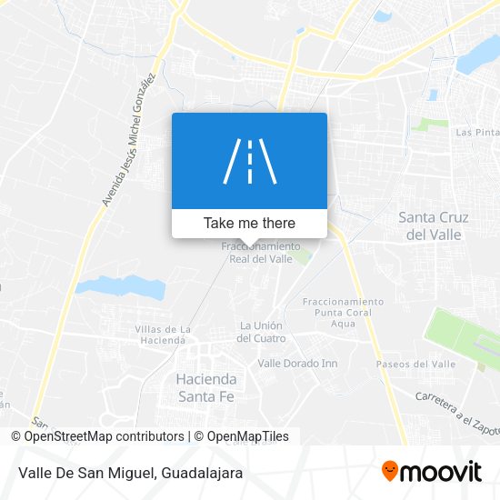 Valle De San Miguel map