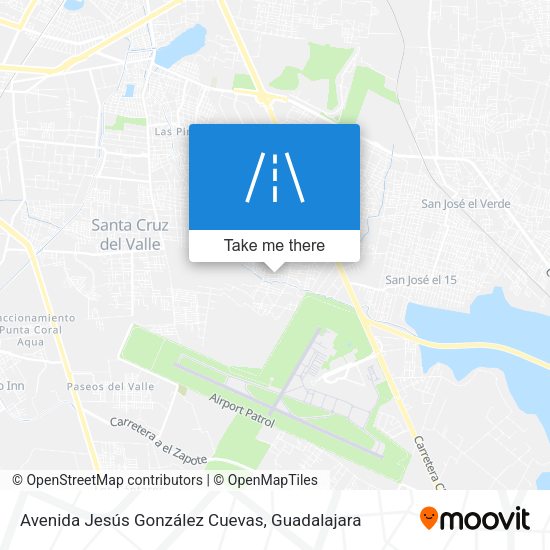 Avenida Jesús González Cuevas map