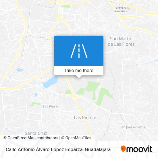 Mapa de Calle Antonio Álvaro López Esparza