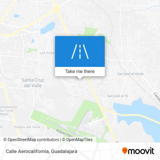 Mapa de Calle Aerocalifornia