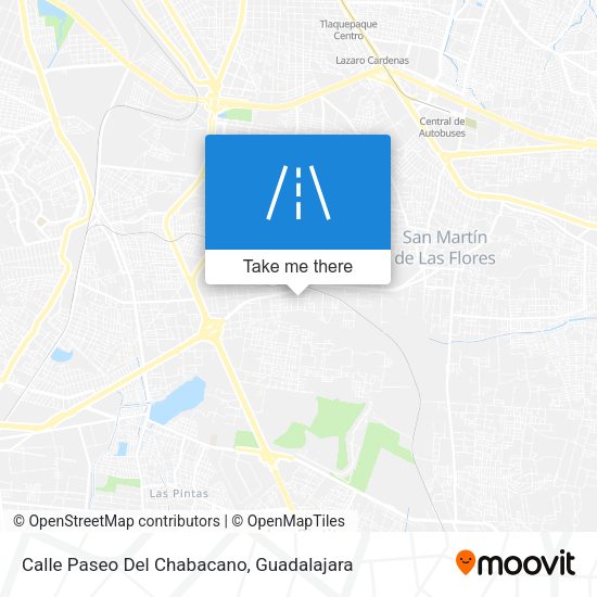 Mapa de Calle Paseo Del Chabacano