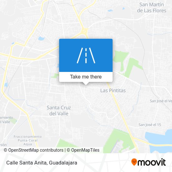 Calle Santa Anita map