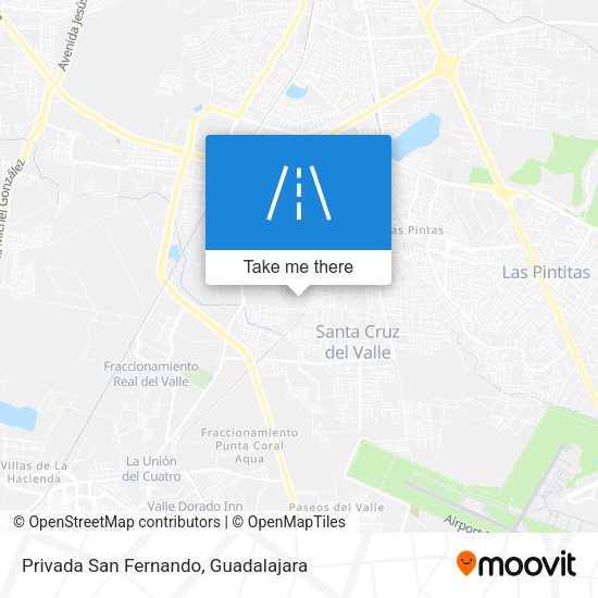 Privada San Fernando map