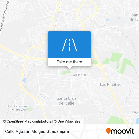 Mapa de Calle Agustín Melgar