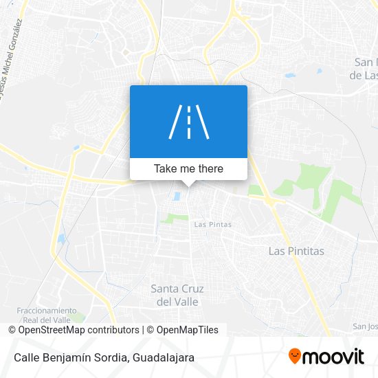 Mapa de Calle Benjamín Sordia