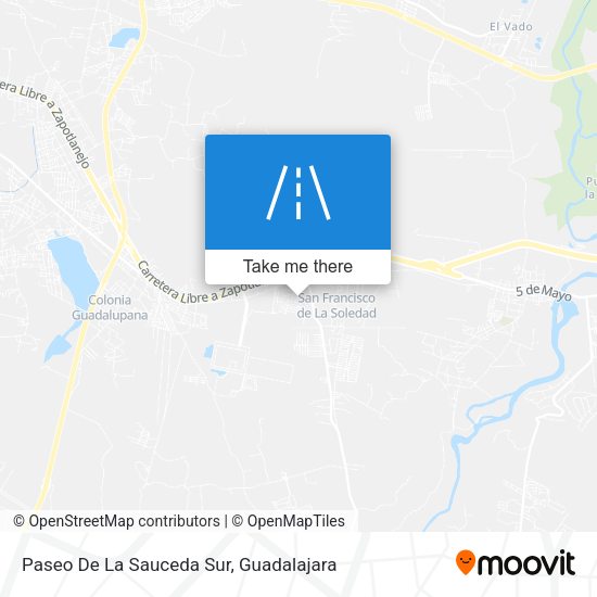 Paseo De La Sauceda Sur map