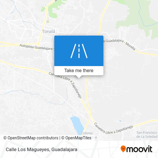 Calle Los Magueyes map