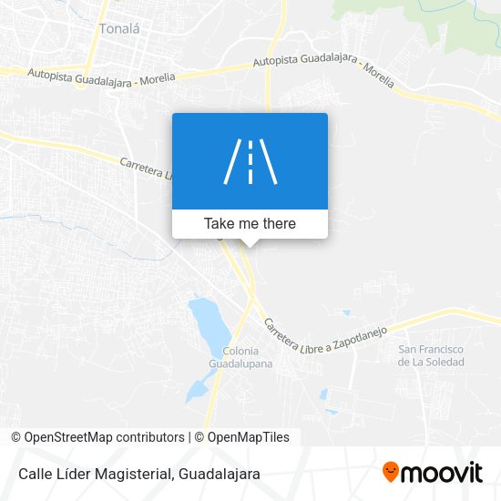 Calle Líder Magisterial map