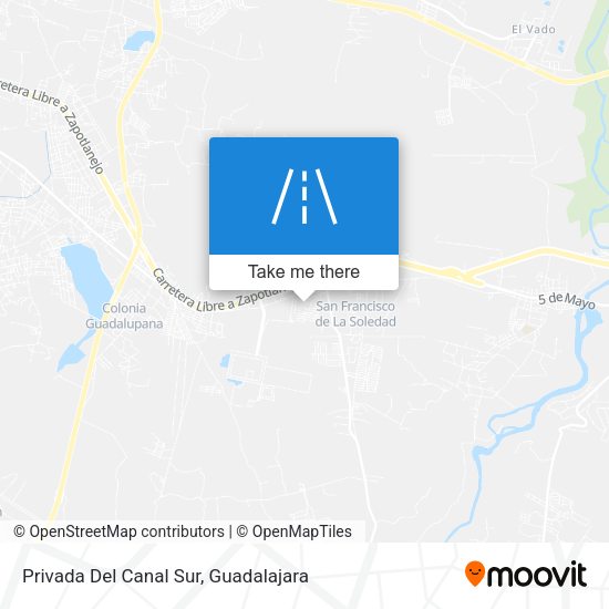 Privada Del Canal Sur map