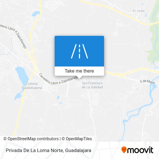 Mapa de Privada De La Loma Norte