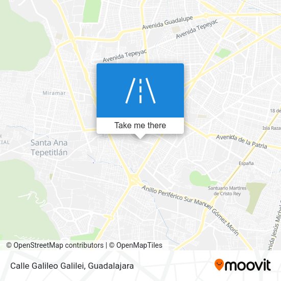 Mapa de Calle Galileo Galilei