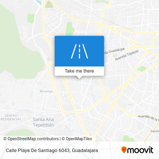 Mapa de Calle Playa De Santiago 6043