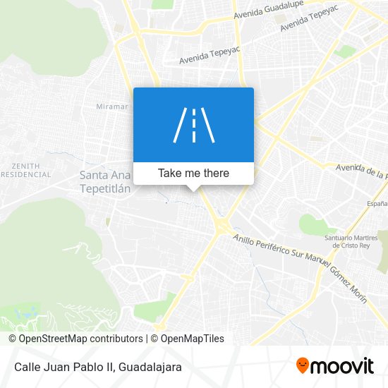 Mapa de Calle Juan Pablo II