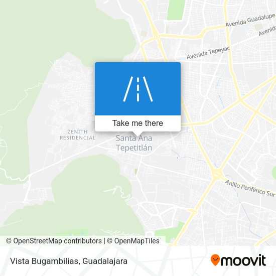Vista Bugambilias map