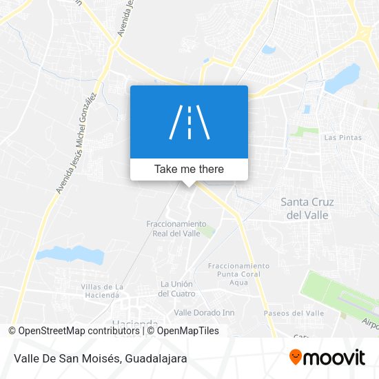 Valle De San Moisés map