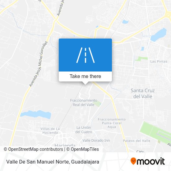 Valle De San Manuel Norte map