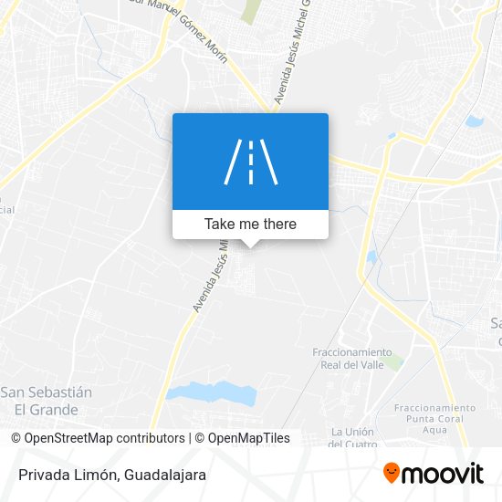 Mapa de Privada Limón