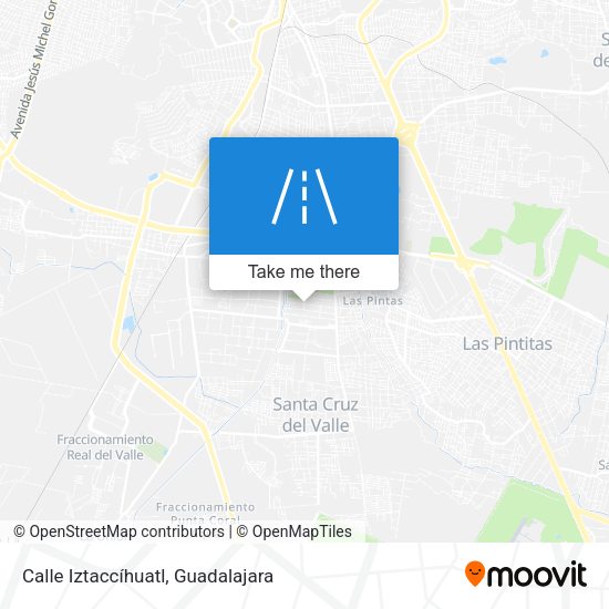 Mapa de Calle Iztaccíhuatl